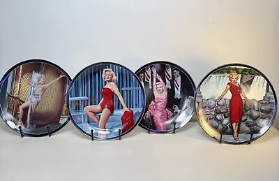 Marilyn Monroe Collector Plates Victor Gadino Limited Editions RARE Set Of 4 • $79.19