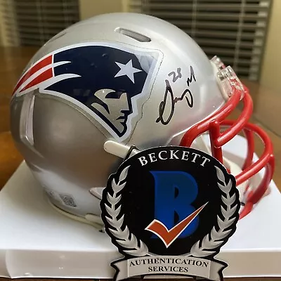 Sony Michel Signed New England Patriots Mini Helmet Beckett • $65.99