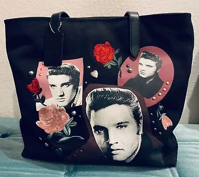 NWOT New Coach Elvis Presley Collage Canvas Tote • $450