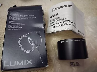 Panasonic Lumix Lens Adapter DMW-LA4E 45mm -46 Mm New • £25