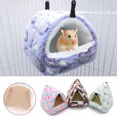 Soft Pet Warm Bed Warm House Small Animal Hedgehog Hamster Rat Hammock Pad Nest﹢ • £9.40