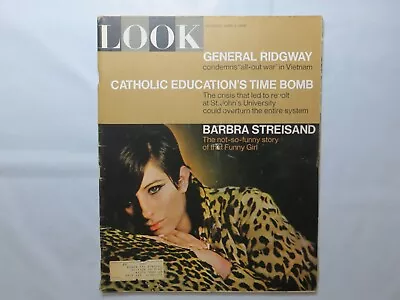 Vintage LOOK Magazine April 5 1966 Vietnam Catholic Edu Barbra Streisand 7K • $19.99