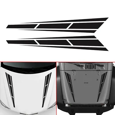 2Pcs Black Car Stickers Racing Stripes Vinyl Graphics Decal Stickers Accessories • $16.48