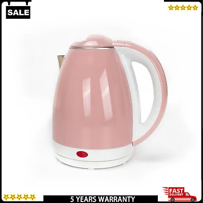 Household Electric Kettle Pink Rapid Boil Jug W/ 360° Removable Base & UK Plug • £17.39