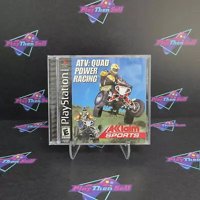 ATV Quad Power Racing PS1 PlayStation 1 + Reg Card - Complete CIB • $7.95