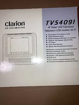 Clarion TVS4091 4” Color LCD Television. • $139