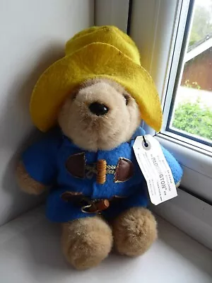 Vintage Paddington Bear Soft Toy - Approx 10  Tall - Yellow Hat. • £10.50