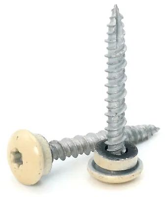 #10 Torx Low Profile Roofing Screws Mechanical Galvanized | Ivory Finish • $20