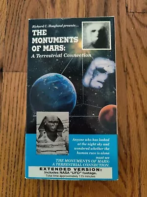 RARE VHS The Monuments Of Mars: A Terrestrial Connection NASA “UFO” Footage • $40