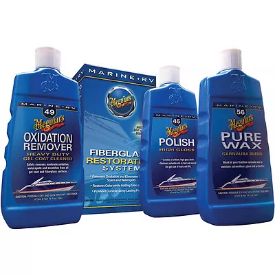 Meguiar's MG Fiberglass Oxidation Removal Kit Oxidation Restoration Kit • $51.73