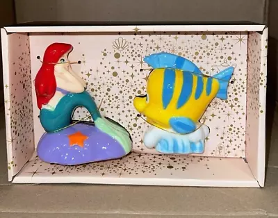 DISNEY Little Mermaid Salt & Pepper Shaker CERAMIC NEW • $29.95