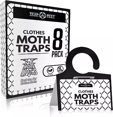 Clothing Moth Traps Non Toxic Odorless Sticky Traps For Clothes Pheromone 8 Pack • $13.38