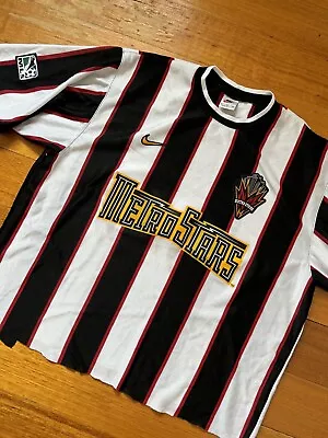 Vintage MLS New York Metro Stars Red Bulls 1997 Away Jersey • $89.89