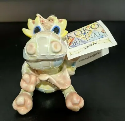 KoKo Originals  Jamie Joy  2002 Dragon Patchwork Ceramic Figurine  • $9.95