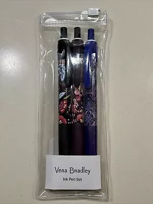 Vera Bradley Black Ink Pen Set Fall 19 Medley - NEW In Original Packaging • $9.50
