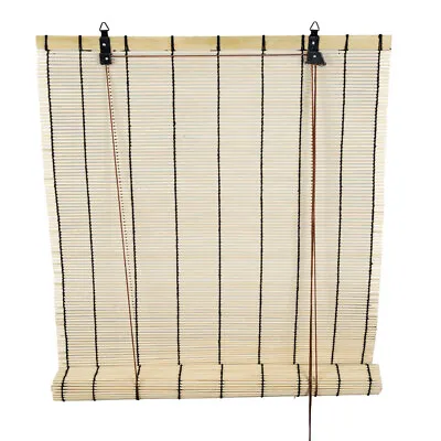 Roller Blinds Bamboo Daynight Window Sunscreen Drape Privacy Screen UK STOCK • £12.99