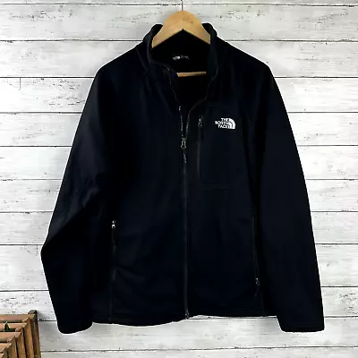 The North Face Jacket Mens Large Black Soft Shell Fleece Lined • $24.99