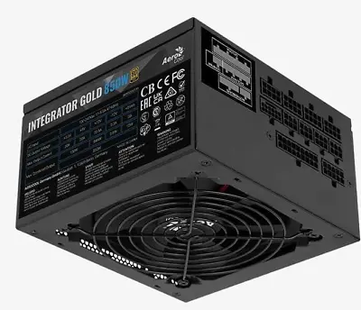 Aero Cool Integrator 850W Power Supply Unit PSU Model: ACP-I850BM • £70