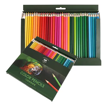 72 Premium Professional Colouring Pencils Set Colours Artist Therapy Kids Adults • £15.53