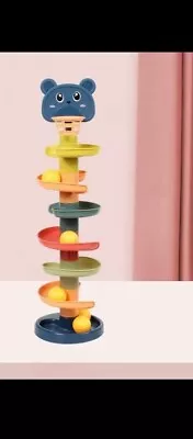 Roll Ball Educational Toy Set Kids Multi-layer Drop Tower Baby Toddler Swirling • £9