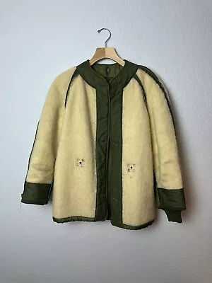 Vintage 1965 Air Force USAF Reversible Military Field Jacket Liner Wool Coat • $140