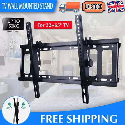 TV Wall Bracket Mount Tilt For 32 37 40 42 46 50 52 55 60 65INCH SONY LG Samsung • £9.99