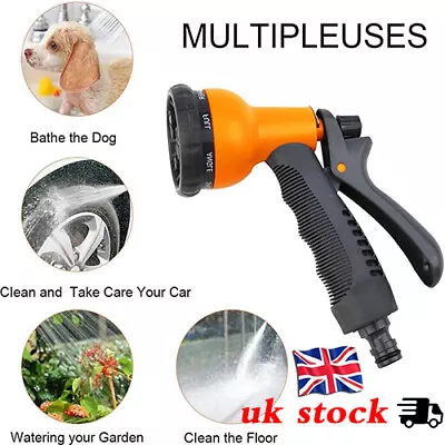 Hoselock Multi Spray Gun Garden Water Flowers Watering With 8 Spray Patterns • £7.30