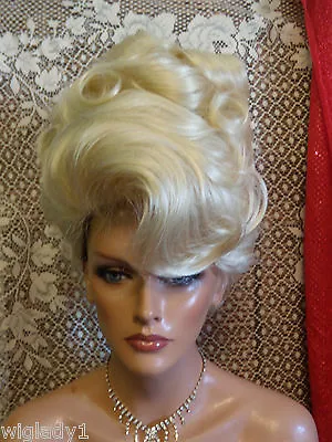 Vegas Wigs Coronation Updo French Twist Big Soft Curls Smooth Volume Sexy Glam • $100