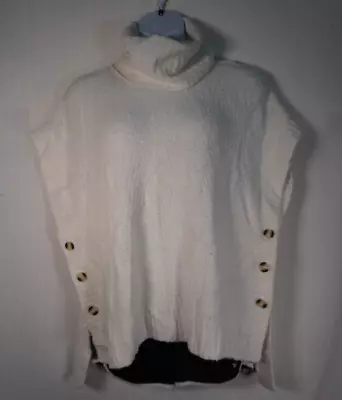 Isabel Maternity Pullover Maternity Poncho/Cream White Sweater Size M • $34.99