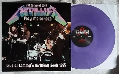 £39.99 • Buy METALLICA Play MOTORHEAD At Lemmy's Birthday Bash-Whisky LA 1995 Purple Vinyl LP