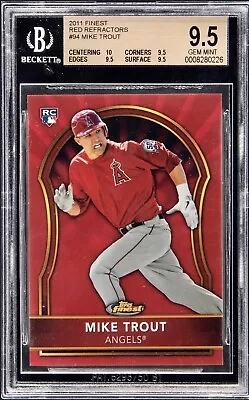 2011 Topps Finest Mike Trout #94 Rookie Red Refractor /25 Rc True Gem 💎 +🔥 • $12500