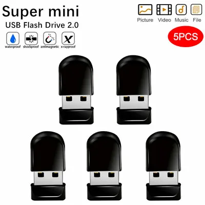 Wholesale/Lot 5 Pack Mini USB Flash Drive 2.0 Memory Stick Pendrive Thumb Drive • $16.89