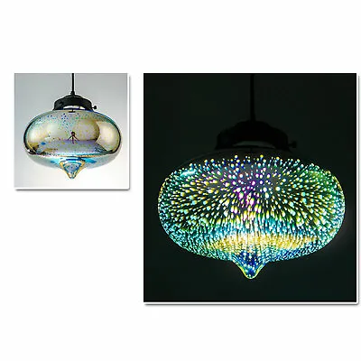 Modern Ceiling Light 3D Colorful Glass Fireworks Pendant Lamp Chandelier Fixture • $42.30