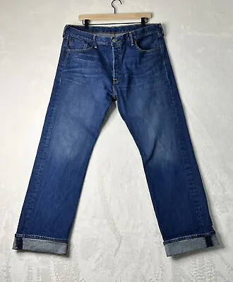 Levi's Men's Jeans 38x32 501 Button Fly Original Fit Dark Wash • $12.49