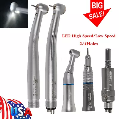 NSK Style Dental High/Low Speed Handpiece Kit E-generator LED Turbine 2/4 Holes • $60