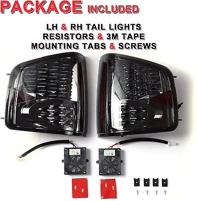 94-04 Chevy S10 GMC Sonoma Black Rear Brake Lamps Replacement Tail Lights Pair • $86.99