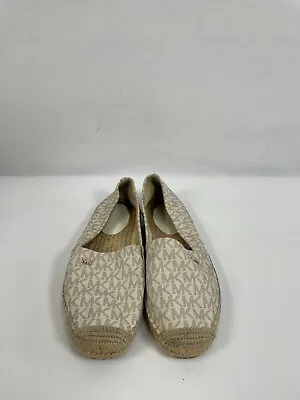 Michael Kors Kendrick Women’s Beige Slip On JQD Espadrille Shoes V120K Size 6.5M • $24.99