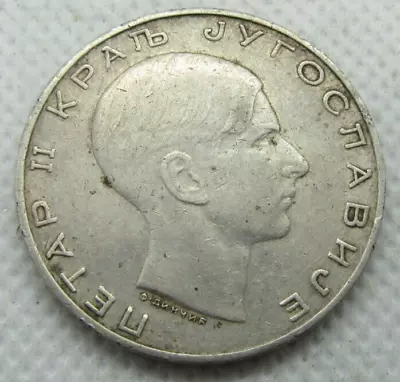 Yugoslavia Peter Silver 50 Dinar 1938 Grade As Pics • £8