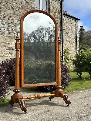 £595 • Buy Ornate Antique Victorian Cheval Mirror Floor Standing