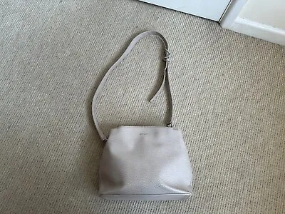 Matt & Nat Vegan Leather Handbag Zip Shoulder Strap Bag Hobo Taupe Grey • £23.99