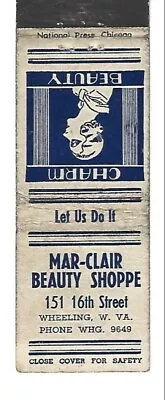 Match Cover40's -Mar-Clair Beauty Shoppe-151 16th. Street-Wheeling WV! • $3.15