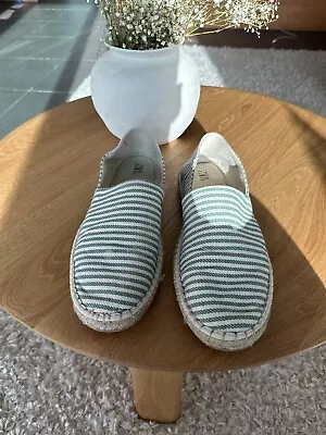 Zara Man Striped Espadrilles Slip On Loafers Comfort Summer Shoes Size 44 • $22
