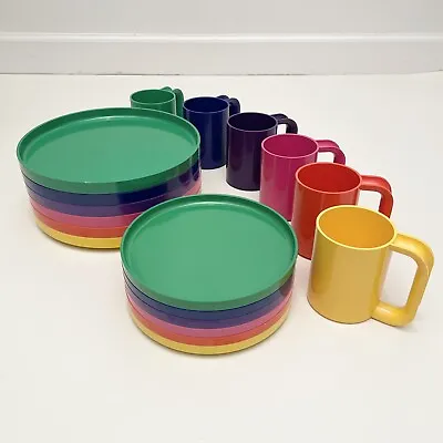 RAINBOW Heller Massimo Vignelli 18 Pc Dinner Set Mid-Century Plate Cup Gay Pride • $90