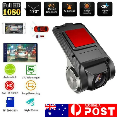 $23.27 • Buy USB Car DVR Camera Dash Cam Video Recorder Night Vision ADAS Android 1080P