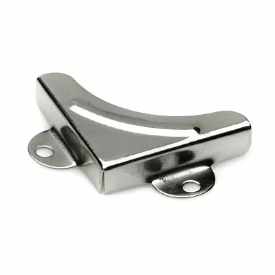 MIRROR PICTURE CORNERS CLAMPS CLIPS MOUNTING BRACKETS NICKEL(SILVER/CHROME) 4pcs • £3.60