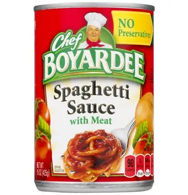 Chef Boyardee Spaghetti Sauce With Meat - 15 Oz -  Pack Of 12 • $36.67