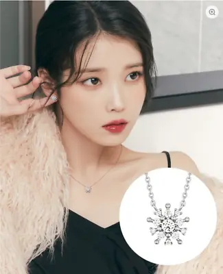 J.Estina Snow White Necklace JJLJNQ2BF363SW420 Silver 925 Rhodium Plated C.Z Kor • $89