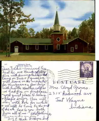 Manitowish Waters Wisconsin Community Church Mailed 1959 • $2.12