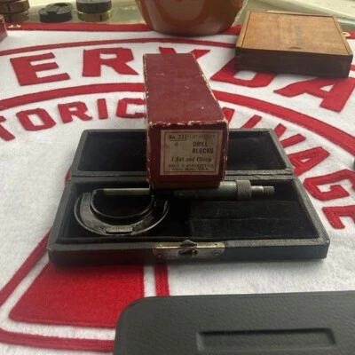 $125 • Buy Starrett 271C 2 V-Blocks (1 Pair) And Clamp Complete Set In Original Box