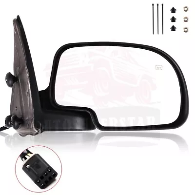 1 X Chrome Heated Power Side View Mirror Passenger RH For Chevy GMC 1999-2002 • $39.55